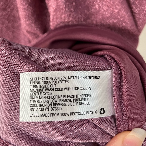 wild fable Shimmery Cut Out Long Sleeve Dress - Picture 5 of 5